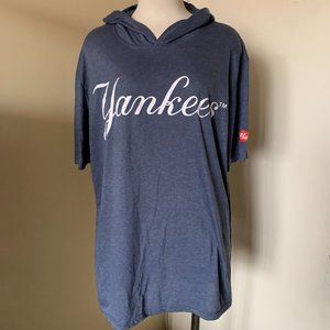 MATCH-UP MENS HOODED SHIRT SIZE XL YANKEES BUDWISER SHORT SLEEVES